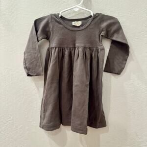 Peek Little Peanut Grey Long Sleeve Dress